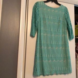 Size 6 p turquoise dress